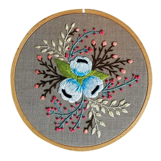 tssuouriy Three Dimensional Flower DIY Cloth Embroidery Kit Beginner Gift Dimensional Flower DIY Needlework Home Decoration Stitch 3# 1Set