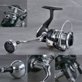 thumbnail image 6 of FISHING Fishing Reel, 8BB 5.5:1 Light Weight Ultra Smooth Aluminum Spinning Fishing Reel, 6 of 10
