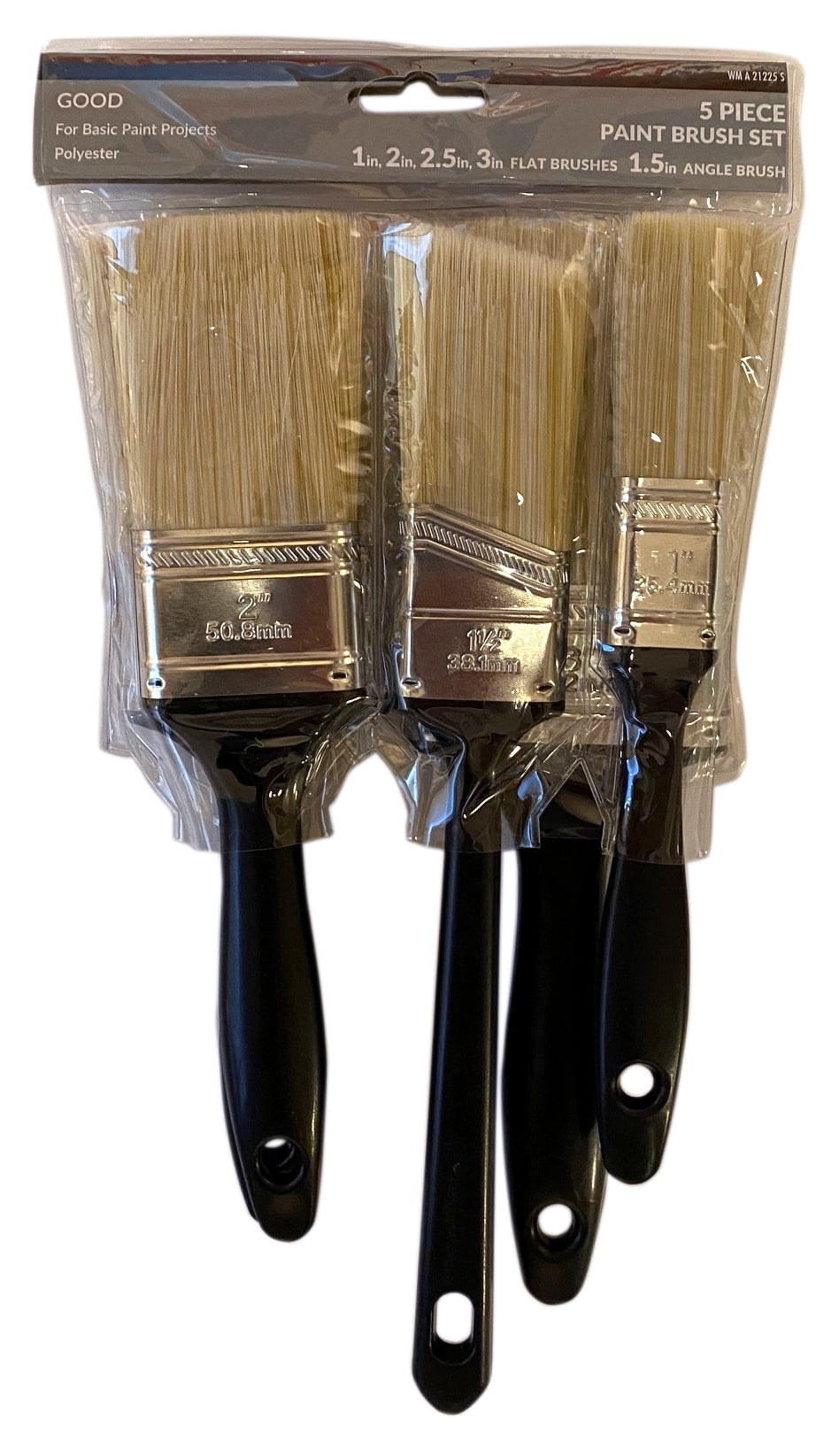 Linzer Good 5 Piece Polyester Household Paint Brush Set