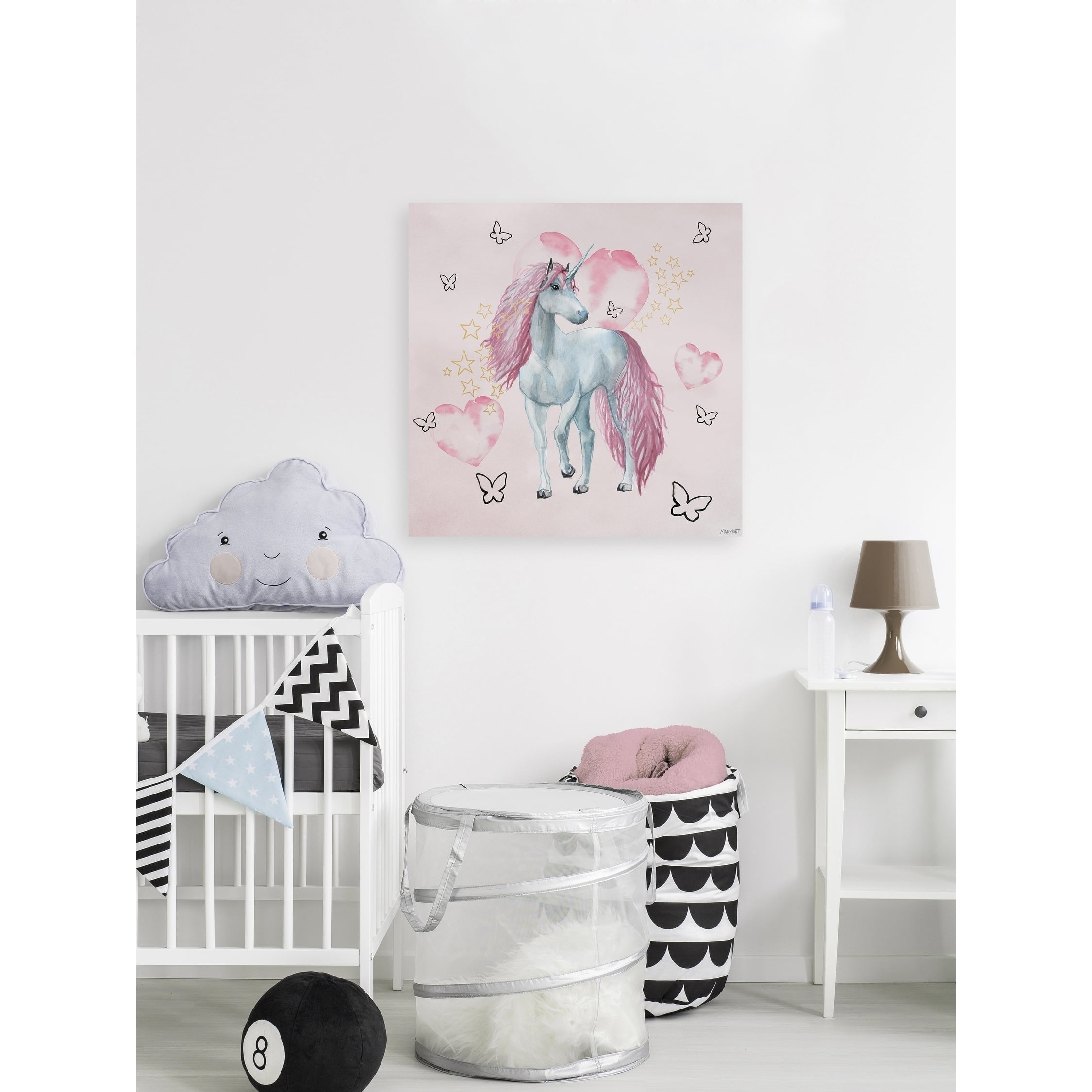 Marmont Hill Unicorn Dreaming Canvas Wall Art