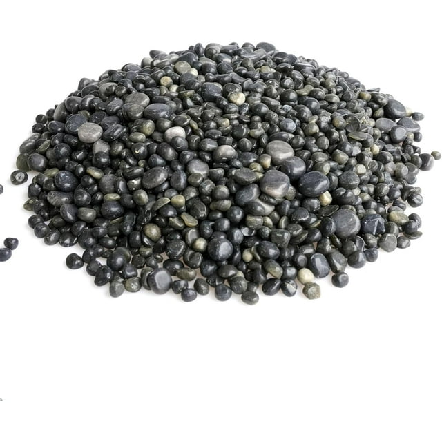 Sisamn Pierre de Cristal Polie Roulée Obsidienne Dorée