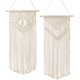 thumbnail image 1 of Laklulu - 2 piezas de macramé para colgar en la pared, pequeño tapiz tejido, decoración de pared, hermoso para decoración de hogar bohemio, apartamento, guardería, decoraciones de fiesta, 1 of 5