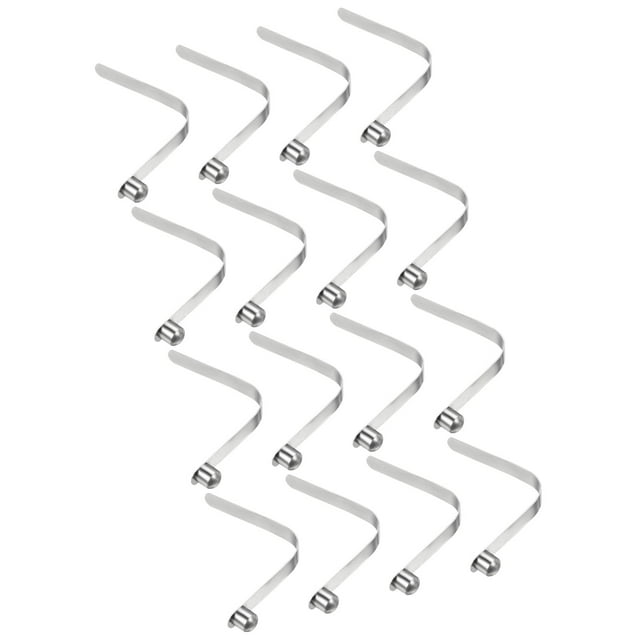 Unique Bargains 8x8mm Kayak Paddle Snaps, Hollow Button Single Pin Lock Tube Spring Clips for Tent Pole, 16 Pack