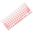 thumbnail image 1 of Keyboard Cover Silicone Keyboard Protector Pink Gradient Design Daily Use 12x17.5CM Protective 1Pcs, 1 of 5