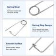 thumbnail image 2 of Uxcell 1-Pack Brooch Shape Cotter Safety Pin, M6x130 Stainless Steel Pins Quick Lock Brooch Fastener Heavy Retainer Clips, 2 of 7