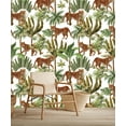 thumbnail image 3 of MuralsPrint Wild Leopard Exotic Trees Peel and Stick Wallpaper, Eco-friendly Removable Wallpaper, Roll Length 10'L x 24''W, 3 of 5
