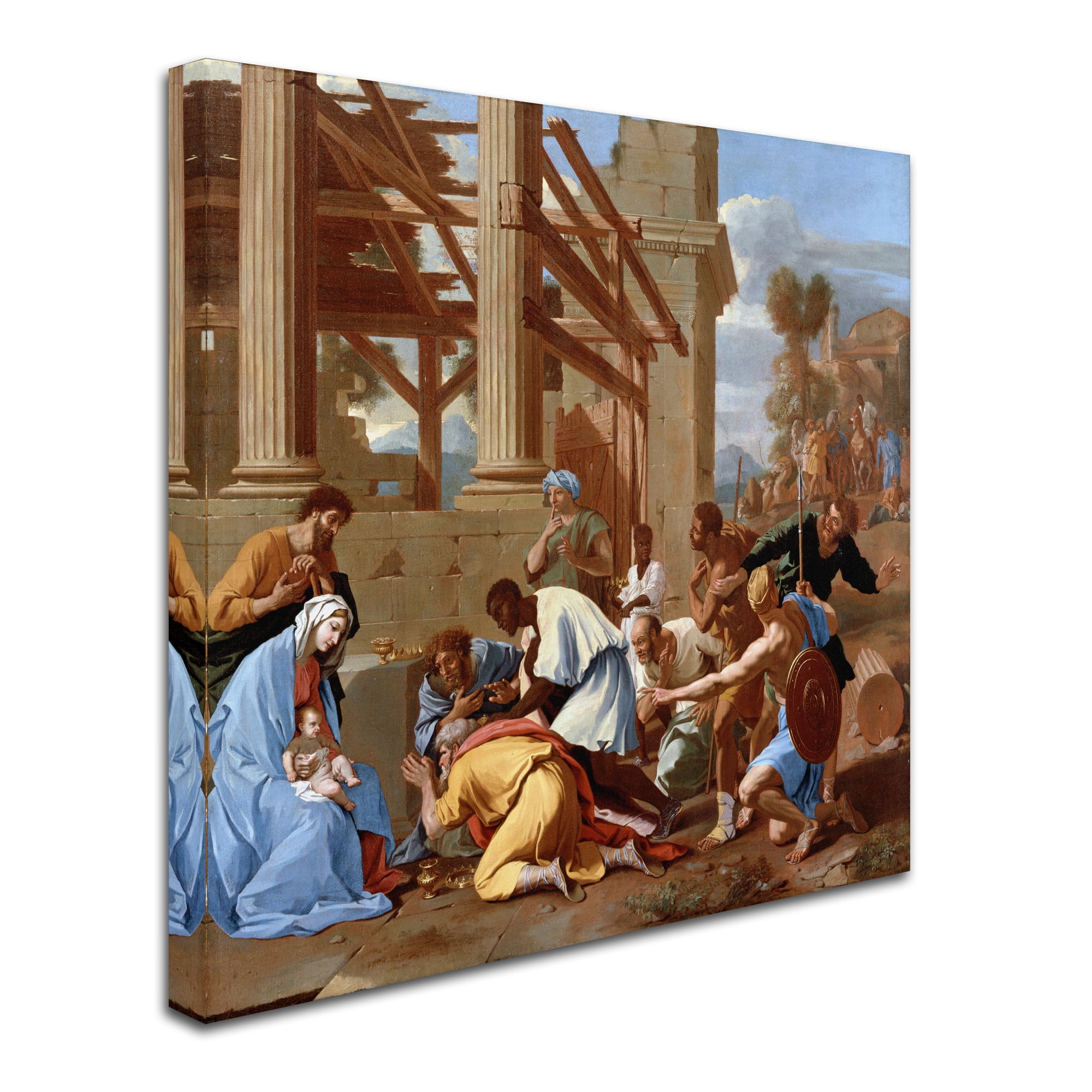 Trademark Fine Art 'The Adoration Of The Magi' Canvas Art by Nicolas Poussin