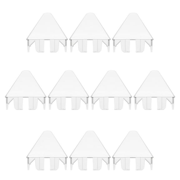 White 7/8" x 3" Pointed Vinyl Picket Caps | Pack of 10