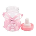 thumbnail image 4 of 48 x Baby Bottle Mini Baby Bottle 4X9cm Rhinestone Pink Bear Gift Favor Baby Girl Baby Baptism, 4 of 8