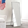 thumbnail image 2 of NeuType Full Length Floor Mirror Rectangular Black 59"x19", 2 of 8