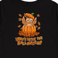 thumbnail image 4 of Inktastic Whoo's ready for Halloween?- cute owl in a pumpkin Boys or Girls Long Sleeve Toddler T-Shirt, 4 of 5