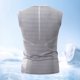 thumbnail image 4 of Camiseta de tirantes de cuello redondo para hombre, color liso, informal, holgada, deportiva, transpirable, de seda helada, corta, de poliéster., 4 of 5