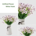 thumbnail image 3 of GRNSHTS Artificial Outdoor Flowers Violet 12 Bundles UV Resistant Fake Plastic Faux Greenery Plants for Wedding Home Garden Porch Decoration, 3 of 13