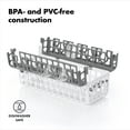 thumbnail image 6 of OXO Tot Dishwasher Basket, Gray, Baby Bottle Parts Holder, 1 ct, 6 of 8