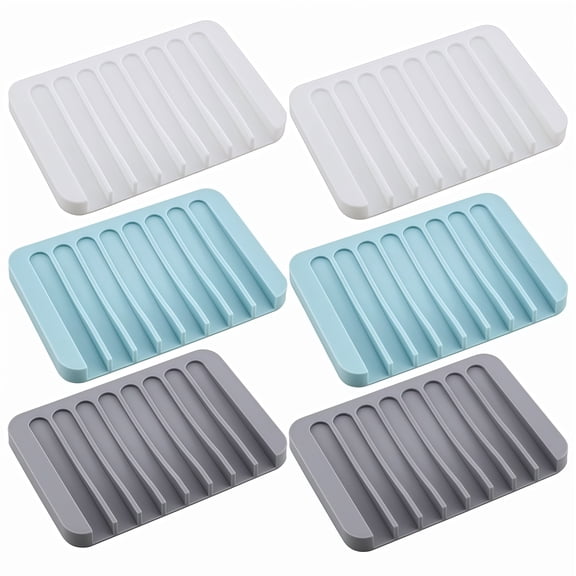 Silicone Soap Box No Drilling Wall Mounted Storage Organizer