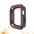 thumbnail image 2 of Housse de Protection en Silicone pour Montre Intelligente Compatible avec Apple Watch 40mm (Noir et Rouge), 2 of 8