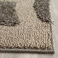 thumbnail image 4 of SAFAVIEH Florida Shag Collection SG459 Floral Non-Shedding Living Room Bedroom Dining Room Entryway Plush 1.2-inch Thick Area Rug, 8' x 10', Smoke / Beige, 4 of 4