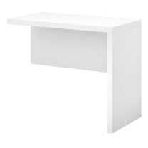 Pemberly Row 36W Desk Return in Pure White - Engineered Wood