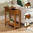 thumbnail image 4 of Convenience Concepts American Heritage 24 in. Tall Flip Top End Table, Walnut (Tabletop), 4 of 6