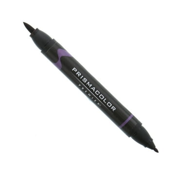 Prismacolor Premier Double-Ended Art Marker, Brush/Fine, Dark Purple
