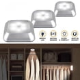 thumbnail image 2 of Bxaolu LED Closet Lights Motion Sensor Puck Light, Rechargeable Step Puck Lights,White Under Cabinet Indoor Lighting Magnet Stick-on Light for Counter Kitchen Wardrobe(2 Pack), 2 of 9