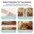 thumbnail image 3 of Retro Cat Travel Portable Square Jewelry Display Case: Storage Solution for Rings, Earrings, Necklaces, Bracelets, and More! Ideal for Girls and Women: Jewelry Stand, Display, and Box in One, 3 of 6