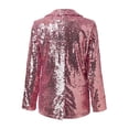 thumbnail image 4 of JFBUJC Blazer à Sequins pour Femmes, Veste Ouverte à Manches Longues, Cardigan de Fête Scintillant, 4 of 5