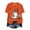 Orange, variant on Akiihool Fall Shirts Fall T-Shirt for Women Halloween Pumpkin Shirts Thanksgiving Family Funny Graphic Tee Casual Cute Autumn Tops White,XXXL