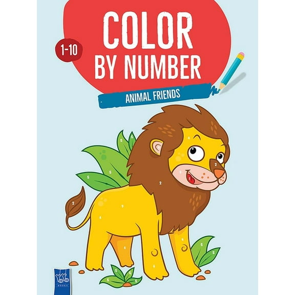 Dover Animal Coloring Books Color by Number Animal Friends, (Paperback)