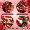 thumbnail image 4 of Red Rose Valentine's Day Banner Plaid Pattern Love Display Gnome Design Red Heart Happy Valentines Backdrop for Valentine's Day Party Romantic Date Indoor Decoration, 4 of 9