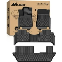 Nilight TPE Floor Mats for Nissan Armada 8 Seats/Infiniti QX80 2025 2026 All Weather Custom Fit Heavy Duty Floor Liners