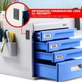 thumbnail image 2 of SereneLife 4 Drawer File Cabinet Desk Storage Organizer with Combination Lock, 2 of 5