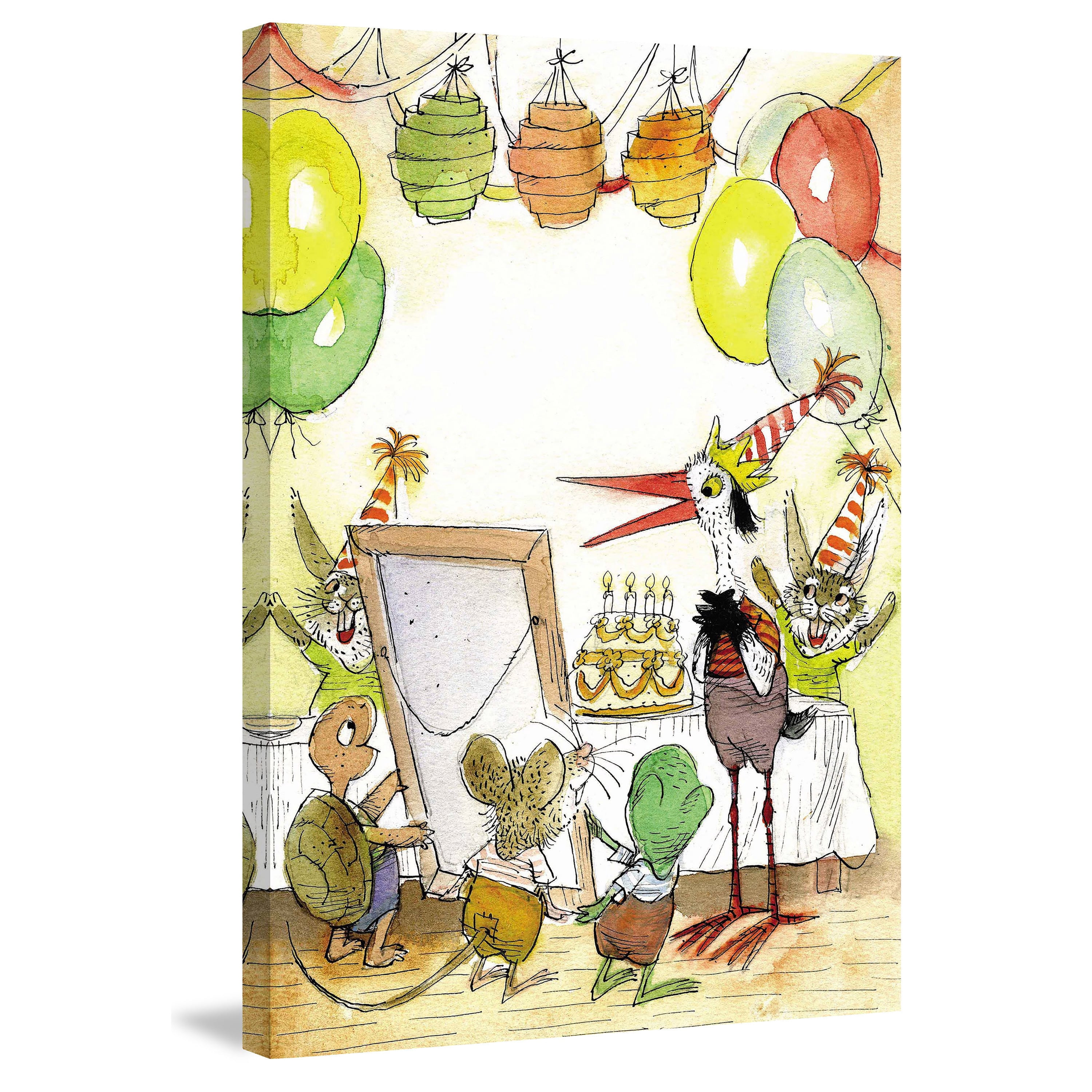 Marmont Hill "Birthday Party" by Curtis Painting Print on Canvas