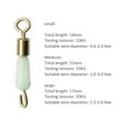 thumbnail image 4 of FLhrweasw 30 Uds. Anillos Giratorios Rodamiento Bolas Conector Pesca Ganchos Enlace Rápido (blanco M), 4 of 9