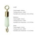 thumbnail image 3 of Giratorios De Pesca 30pcs Rodamiento de bolas Anillos giratorios Conector de pesca Ganchos de enlace rápido (Blanco M), 3 of 4
