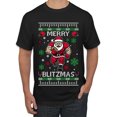 thumbnail image 2 of Wild Bobby Merry Blitzmas, Football Christmas Sweater Design | Holiday Unisex Men Tee, 2 of 5