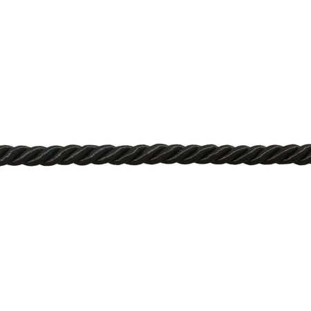 3 8 Inch Large Solid Black Decorative Cord Basic Trim Collection