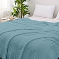 thumbnail image 5 of 27.6 x 39.4 Inch Checkered Coral Fleece Blanket, Thickened Soft Nap Throw, Warm Skin-Friendly for Dormitory, Couch, Office, Multi-Functional Lightweight, 1* Household Blanket, 5 of 6