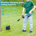 thumbnail image 4 of 21V Cordless Lawn Mower, 1280W Brushless Motor, Telescopic Rod & 60° Adjustable, Dual Battery Setup, Includes 6 Blades, Professional Garden Tool, 4 of 7
