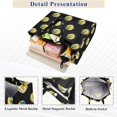 thumbnail image 3 of FORMRS Womens Corduroy Tote Bag Crossbody Shoulder Purse Handbag with Detachable Strap, Black Volleyball Pattern, 3 of 7