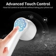 thumbnail image 6 of Black Friday Deals!Bluetooth Headphones,Wireless Bluetooth 5.2 Earphones with Noise Reduction,Sport Earphones Pop-ups Auto Pairing Fast Charging for Apple/AirPods Pro/Android/iPhone(White), 6 of 7