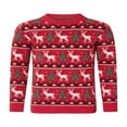 thumbnail image 1 of Matching Family Christmas Sweaters Long Sleeve Reindeer Pullovers, 1 of 9