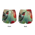 thumbnail image 3 of Gaeub Hummingbird Floral Paradise Print Women's Athletic Shorts,High Waisted Running Shorts,Pocket Sporty Short,Gym Elastic Workout Shorts-Large, 3 of 7