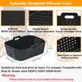 thumbnail image 2 of 15 Pcs Air Fryer Accessories Set for Ninja Foodi DZ201C DZ401 Compatible Ninja DZ550 Foodi, Silicone Air Fryer Liners for SL401 DoubleStack XL for 8-, 2 of 7