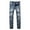 Gray, variant on Herrnalise Men's Joggers Cargo Pants Fashion Trend Micro Elastic Slim Tie Elastic Small Straight Leg Ripped Denim Pants for Men For Black,2XL