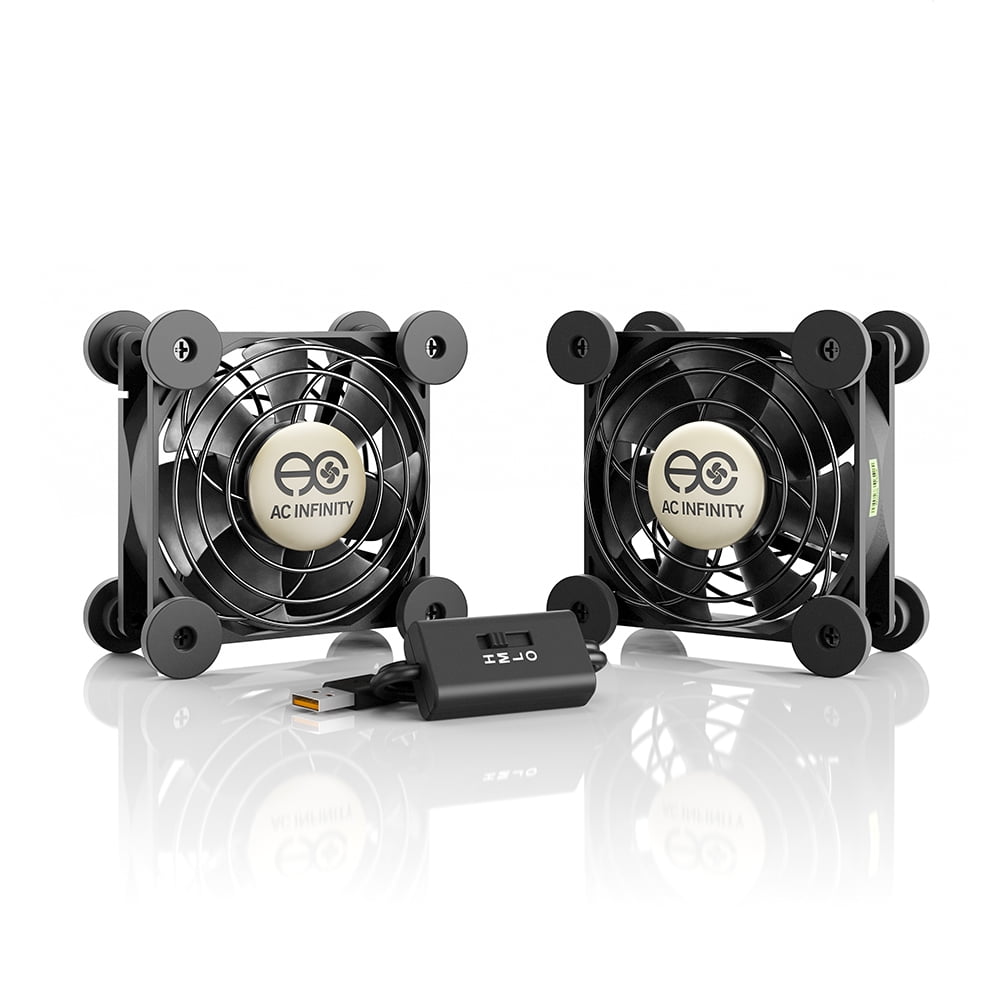 AC MULTIFAN S5, Dual 80mm UL-Certified USB Fan for Receiver DVR Playstation Xbox Computer Cabinet Cooling - Walmart.com