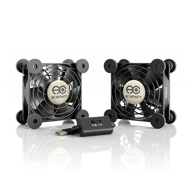 AC Infinity MULTIFAN S5, Quiet Dual 80mm ULCertified USB Fan for
