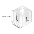 thumbnail image 2 of Clothes Hanger Marker L Size Tag Fit 0.24 Inch Rod Black Letter on Clear Square for Garment Clothing Pack of 100, 2 of 5