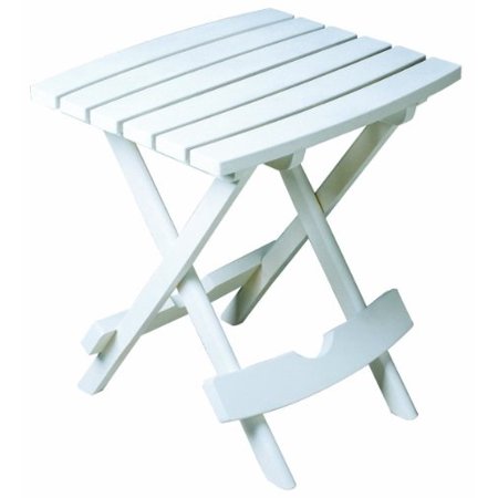 UPC 720389141360 product image for Adams Manufacturing 8500-48-3700 Plastic Quik-Fold Side Table, White | upcitemdb.com