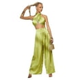 thumbnail image 1 of Bodycon Rompers Jumpsuit Workout Active Sleeveless Summer Satin, 1 of 2